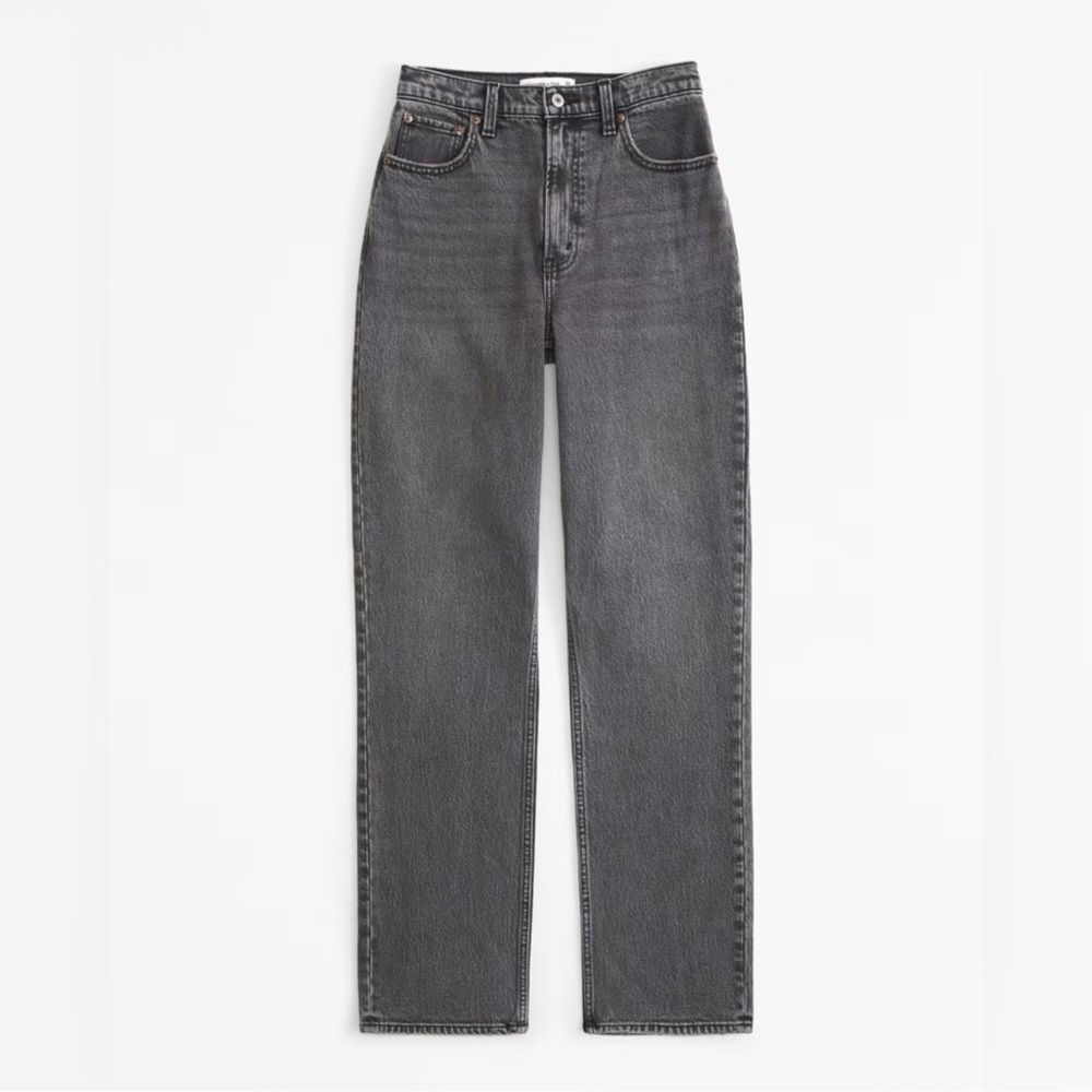 Abercrombie & Fitch High Rise Gray Jeans Classic Style